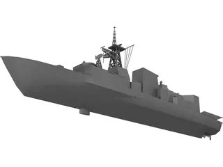 Halifax Class Frigate 3D Model - 3DCADBrowser