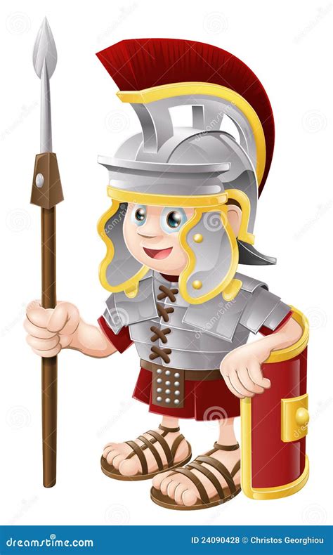 Roman Soldier Cartoon Image