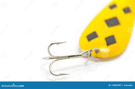 Yellow fishing lure stock photo. Image of casting, colorful - 19482490