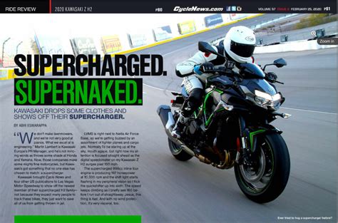 2020 Kawasaki Z H2 Review - Cycle News