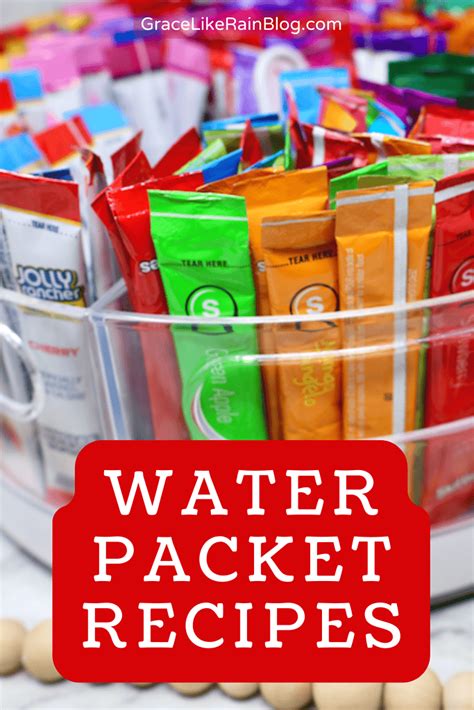 Refreshingly Delicious Flavored Water Recipes Using Water Flavor Packets - Grace Like Rain Blog