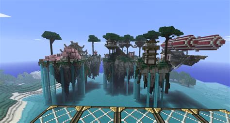 floating island town Minecraft Project