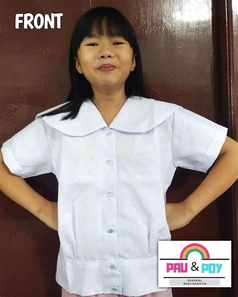 SCHOOL UNIFORM FOR GIRLS /BLOUSE (Marine Collar)/ KATRINA MAKAPAL | Lazada PH