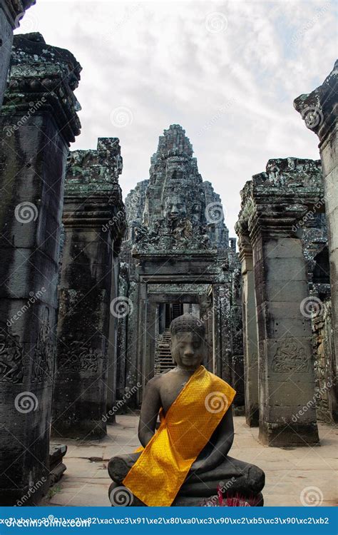 Cambodia, an Abandoned City in the Jungle of Angkor Wat. Stock Image ...