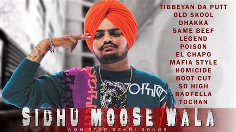 Sidhu Moose Wala All Songs - Non Stop Gehri Songs - New Punjabi Songs 2020 - Tibbeyan Da Putt ...