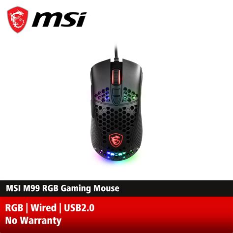 MSI M99 Wired RGB GAMING MOUSE | Shopee Malaysia