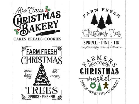 Farmhouse Christmas SVG Bundle Svg. Rustic Christmas Svg Cut - Etsy