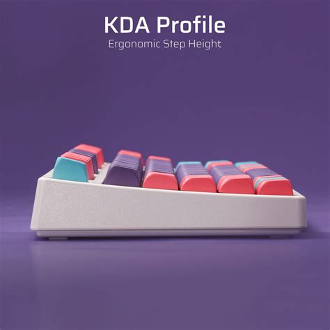 PBT Double Shot 112-Key Keycaps Set | Neon Purple – Redragonshop