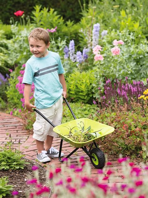 Kids Wheelbarrow - Wheelbarrow for Kids - Kids Metal Wheelbarrow