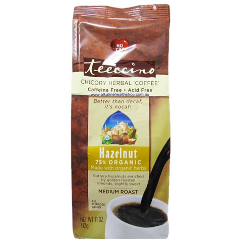 Hazelnut Herbal Coffee Teeccino 312g – Alkaline Health