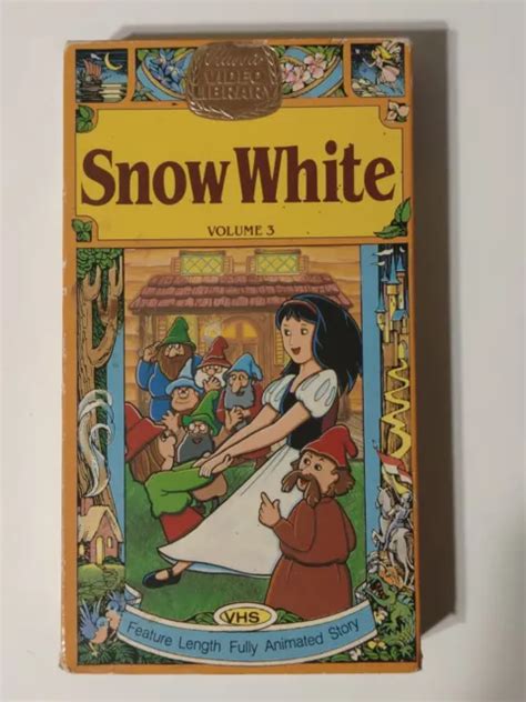 SNOW WHITE CLASSIC Video Library VHS Tape 1987 Nippon Animation Anime 1989 GTK $8.00 - PicClick