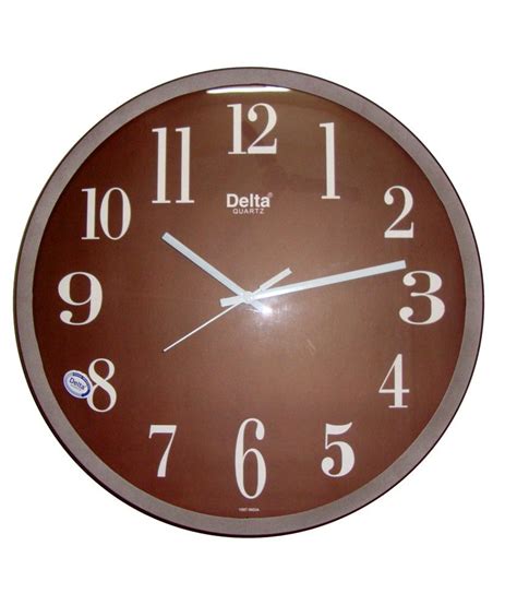 Delta Brown Wooden Wall Clock: Buy Delta Brown Wooden Wall Clock at Best Price in India on Snapdeal