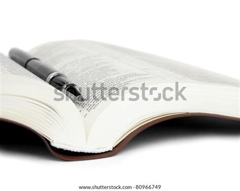 Closeup Bible Pen Stock Photo (Edit Now) 80966749