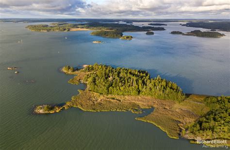 Turku Archipelago at sunrise today - Richard Elliott Aerial Filming