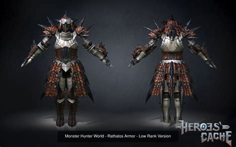 Monster Hunter World - Rathalos Charge Blade and Full Armor set 3D ...