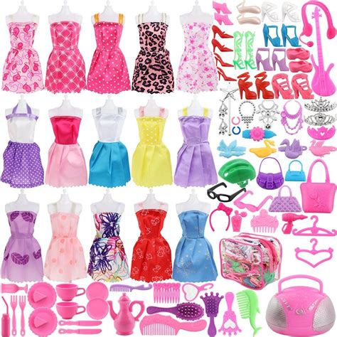 Set of 106 Barbie Clothes and Accessories Only $10.99! https://becomeacouponqueen.com/set-of-106 ...