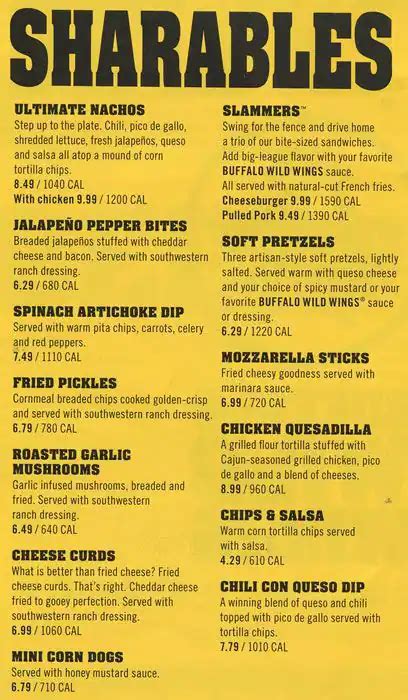 Buffalo Wild Wings Menu, Menu for Buffalo Wild Wings, Warrington, Bucks County - Urbanspoon/Zomato