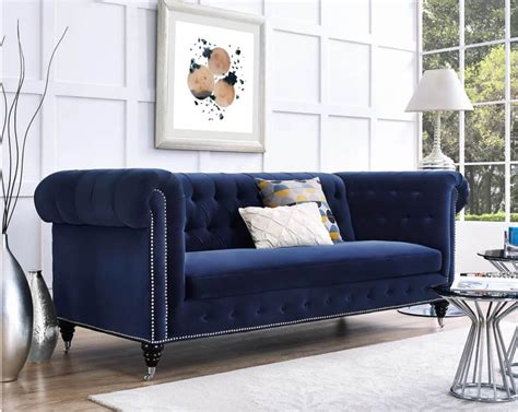 Blue Velvet Sofa Set Design | www.resnooze.com