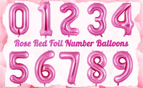 Amazon.com: Pink Number 2 Balloon 40 Inch, Big Large Foil Helium Hot Pink Number Balloons, Jumbo ...