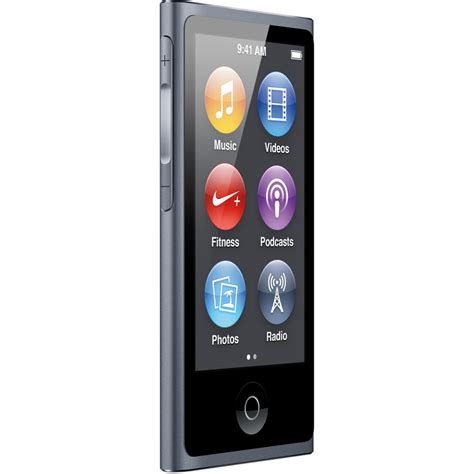 Apple iPod Nano 16GB Slate 7th Generation MP3 Music Player MD481LL A ...