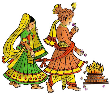 Hindu Marriage Hindu Wedding Clipart - Download Free Mock-up