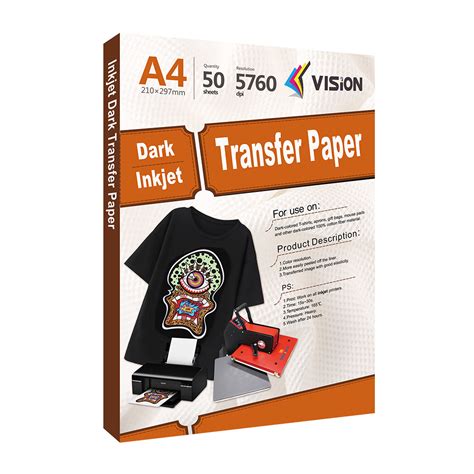 Sublimation Blanks : Dark Cotton Transfer Paper for Inkjet (Packs of 10 ...