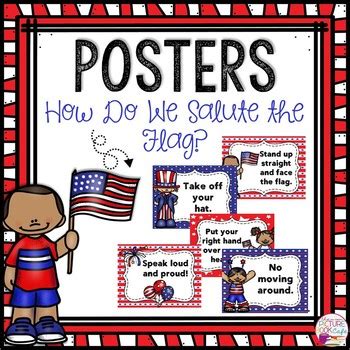 Flag Etiquette-American Flag by The Picture Book Cafe | TpT