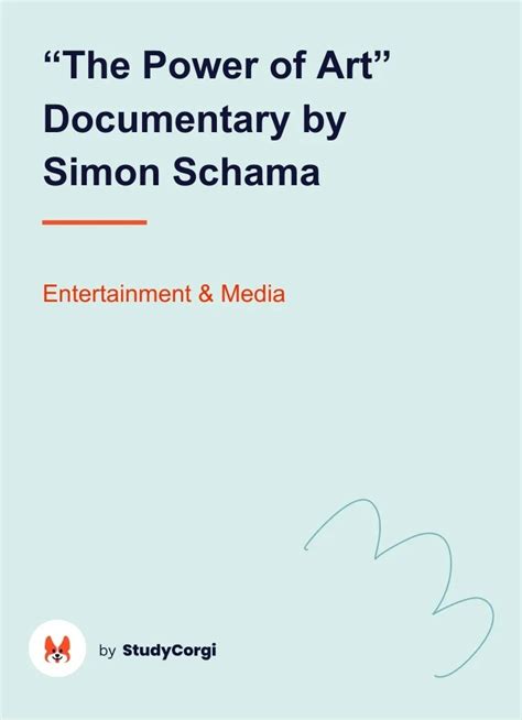 "The Power of Art" Documentary by Simon Schama | Free Essay Example