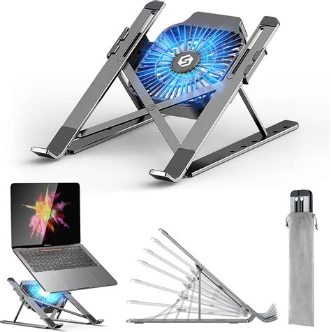 Amazon.com: Laptop Stand, Adjustable Laptop Stand with a Removable USB ...