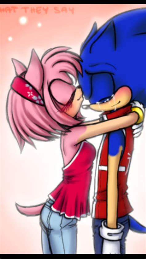 Pictures Of Sonic Kissing Amy - Howto Draw