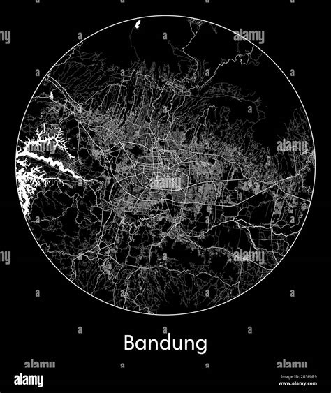 City Map Bandung Indonesia Asia vector illustration Stock Vector Image & Art - Alamy