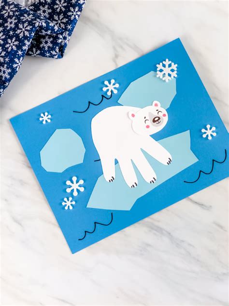 Polar Bear Handprint Craft