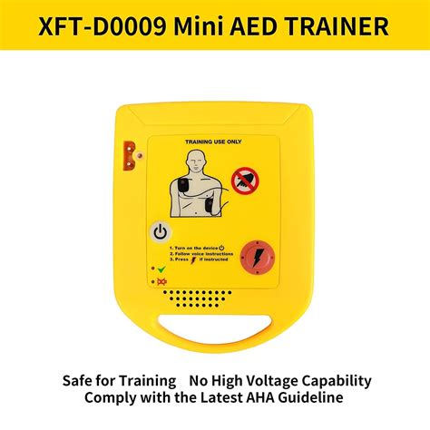 Mini AED Trainer, XFT Portable AED Training Kit Essentials AED Training Device in English, for ...