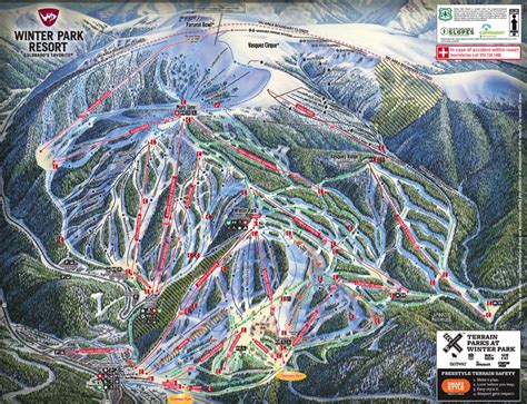 Colorado Ski Maps | Winter Park Resort Trail Map