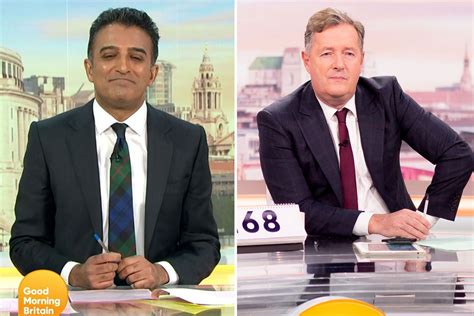 Good Morning Britain's Adil Ray has fans in hysterics with joke about Piers Morgan's exit as he ...