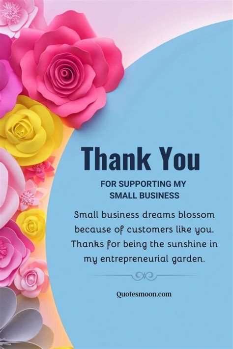 89 Ways To Say Thank You For Supporting My Small Business - Quotesmoon