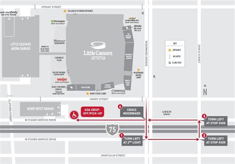 Little Caesars Arena Seat Map - Maping Resources