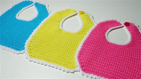 EASY Baby Bib - Crochet Tutorial - FREE PATTERN - #MakeitPremier - YouTube