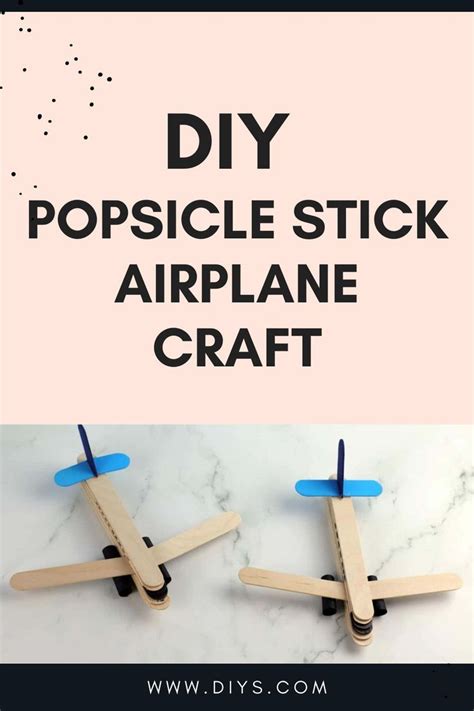 DIY Popsicle Stick Airplane Craft | Airplane crafts, Diy popsicle, Popsicle sticks