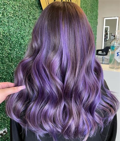 40 Trendy Purple Highlights Ideas to Show Your Hair Colorist - Opentimehours.com