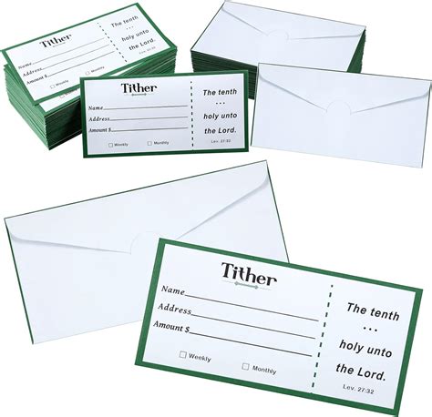 Amazon.com : 500 Pack Church Offering Envelopes Tithe Donation Envelopes Tithe Envelopes Paper ...