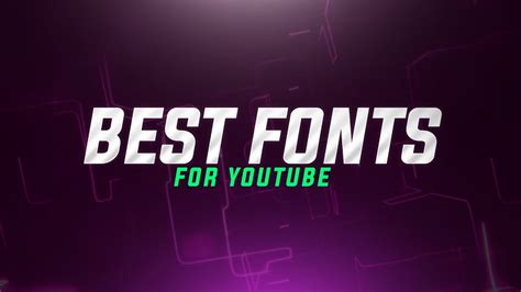 Best Fonts To Use For YouTube! (For Logos,Banners,Thumbnails, GFX, and Editing) 2017! - YouTube