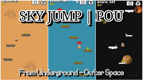 Let's Play Sky Jump - From Underground to Outer Space! | Pou - YouTube