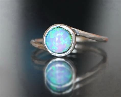 Opal Ring. White Opal Ring Silver. Mothers Ring. Fire Opal - Etsy