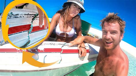 MY BOAT SNAPPED (Stuck On Remote Island) - YouTube