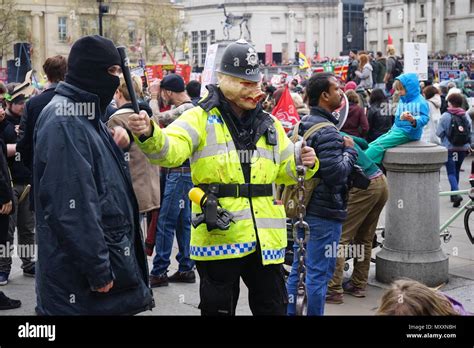 London street protest Stock Photo - Alamy