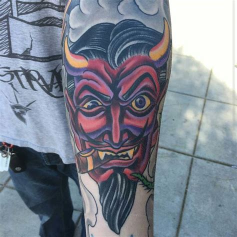 Devil Sleeve In Progress | Remington Tattoo Parlor