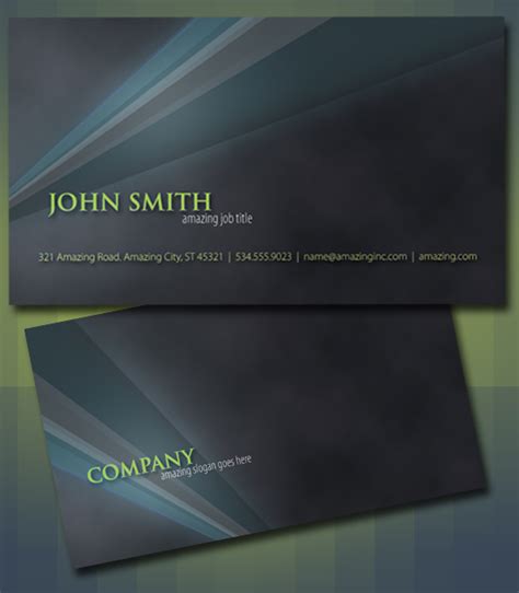 50 Free Photoshop Business Card Templates