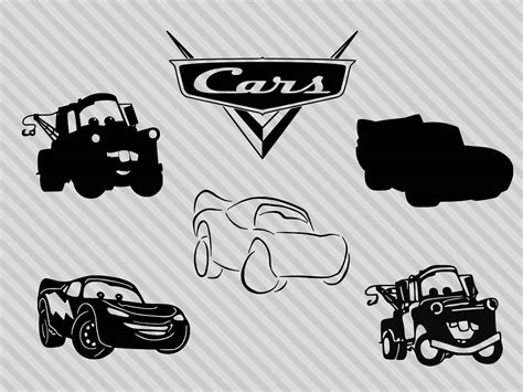 Cars Svg Bundle Cars Cliparttow Mater Svg Lightning Mcqueen - Etsy