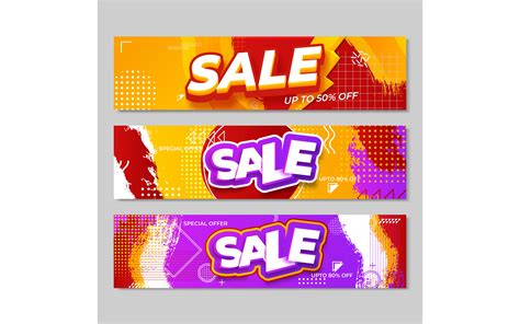 Set of Sale Banners Design Graphic by rorozoagraphic · Creative Fabrica